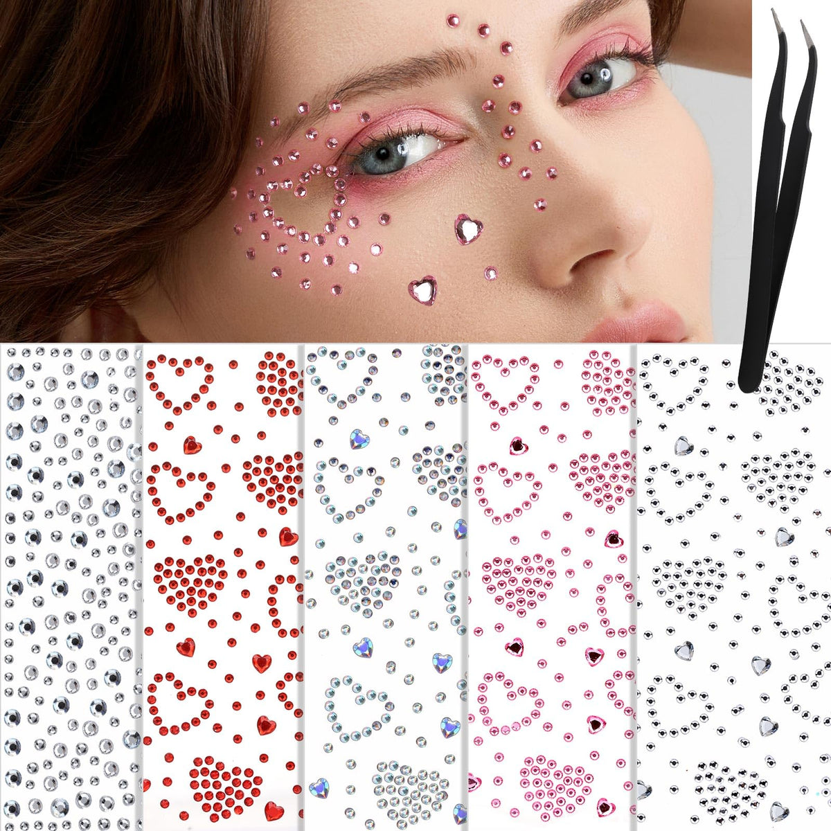 Face Gems and Face Jewels for Festivals, Raves & Parties