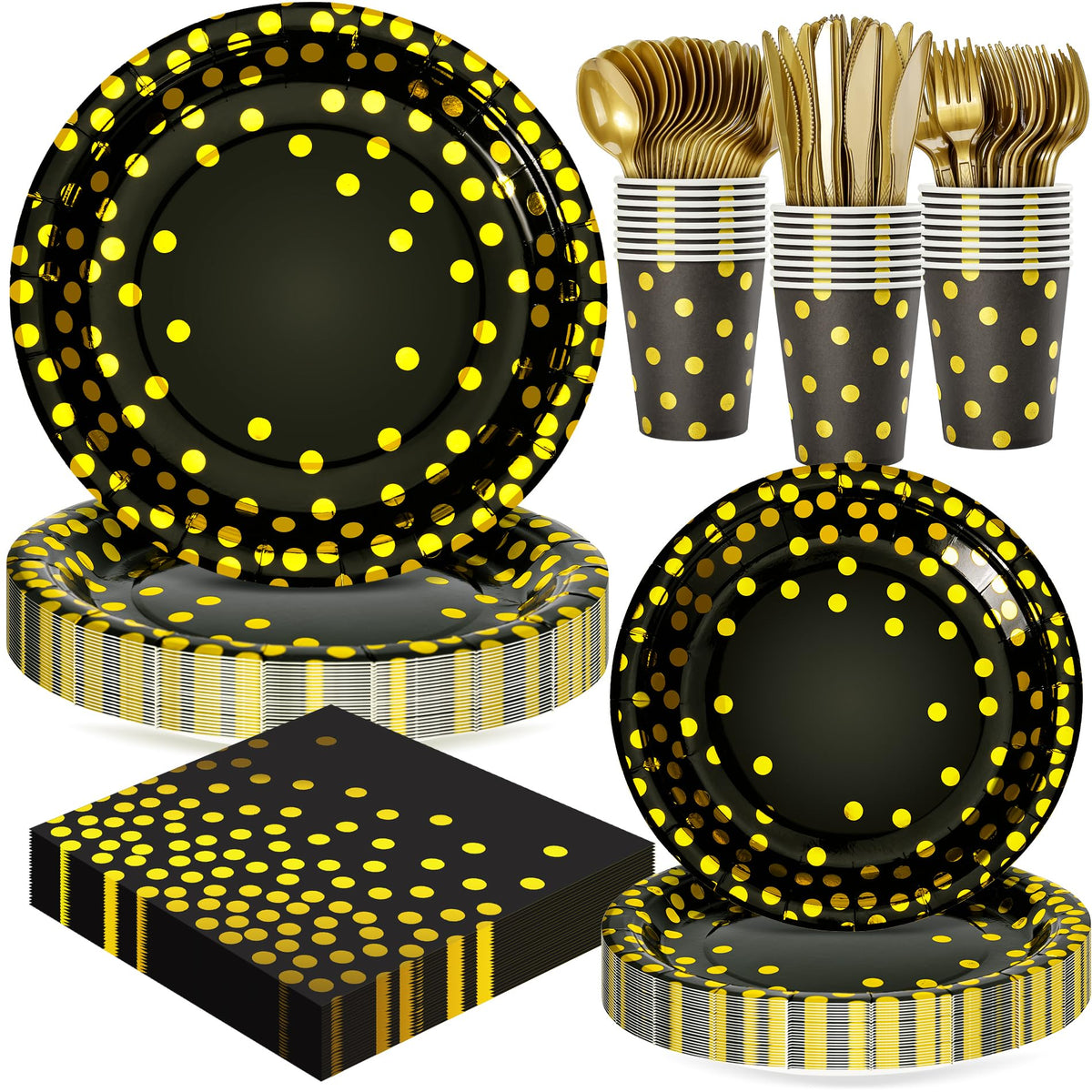 Fighting to Achieve Christmas and Happy New Year Plates for Party Decorations, Party Disposable Tableware Supplies