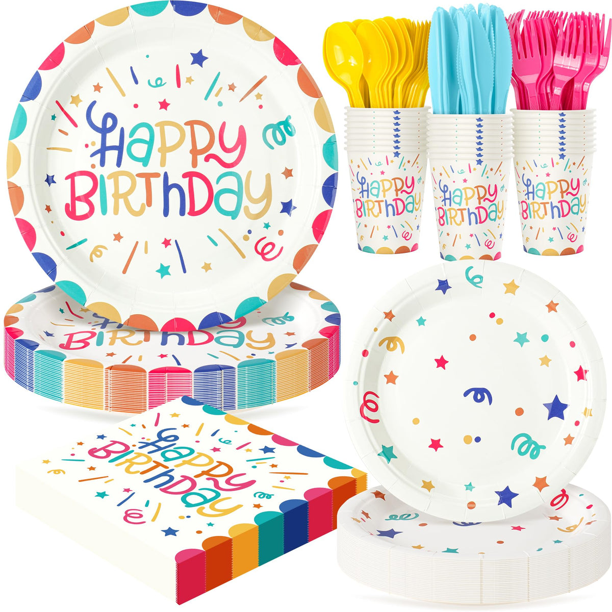 Fighting to Achieve Birthday Party Supplies with Disposable Tableware Set for Party Decorations