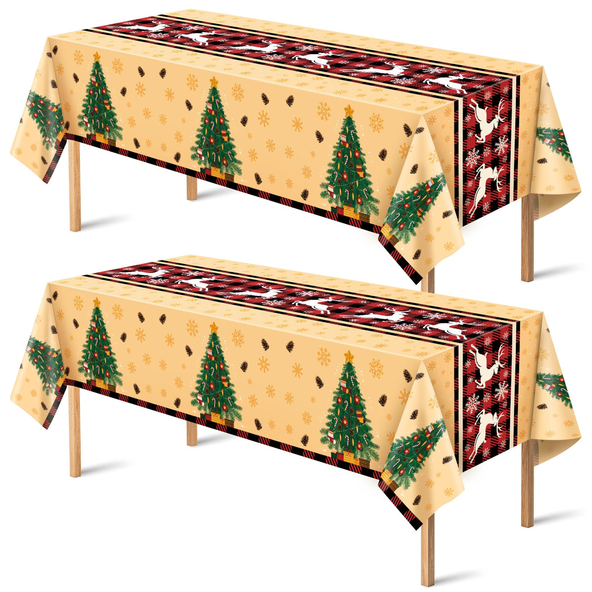 OHOME Plastic Table Cloth Disposable