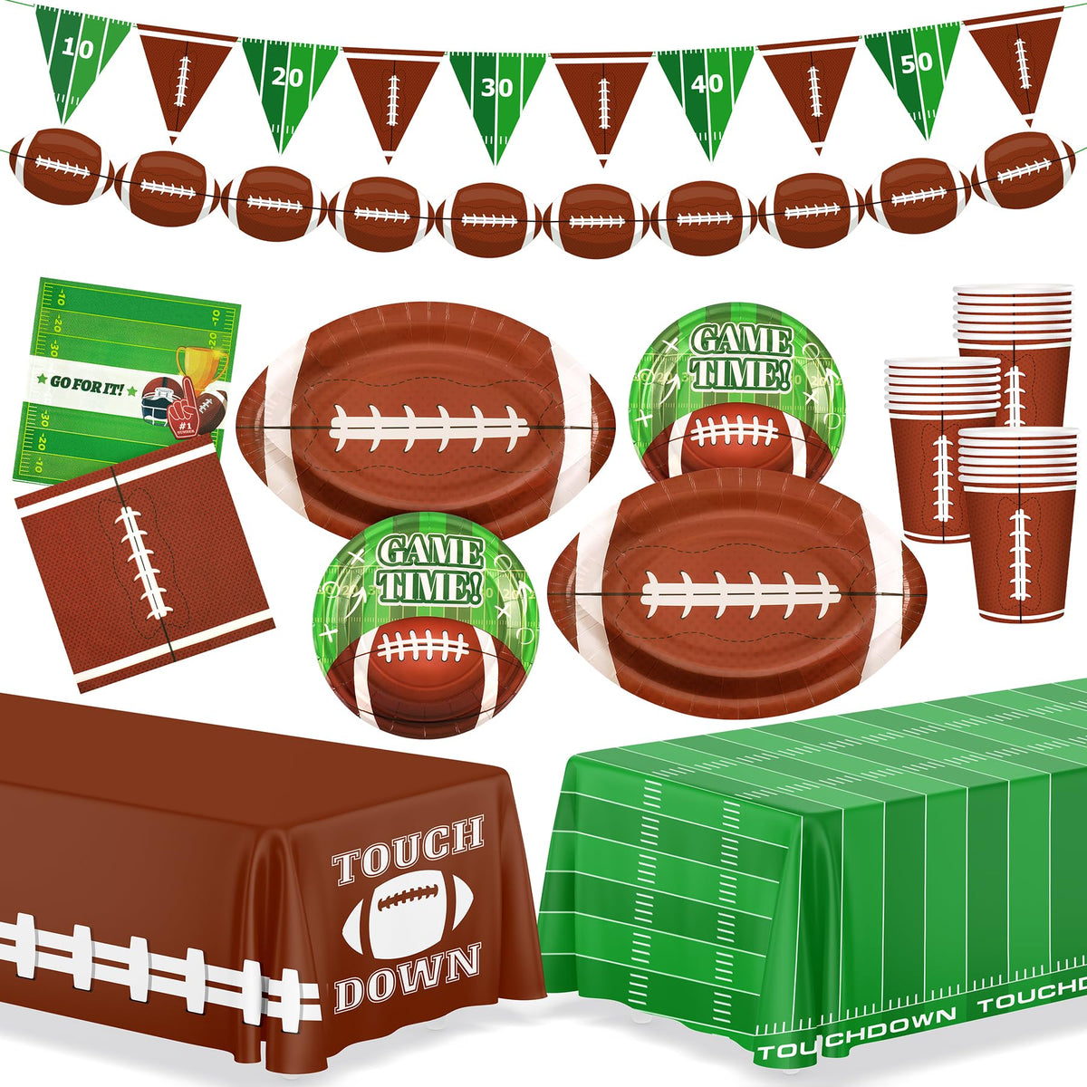 Fighting to Achieve Christmas and Happy New Year Plates for Party Decorations, Party Disposable Tableware Supplies