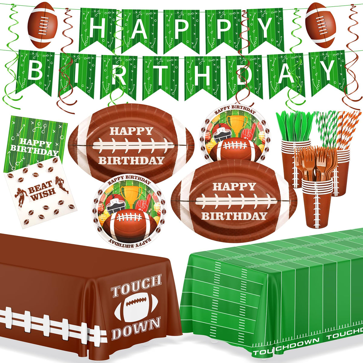 Fighting to Achieve Christmas and Happy New Year Plates for Party Decorations, Party Disposable Tableware Supplies
