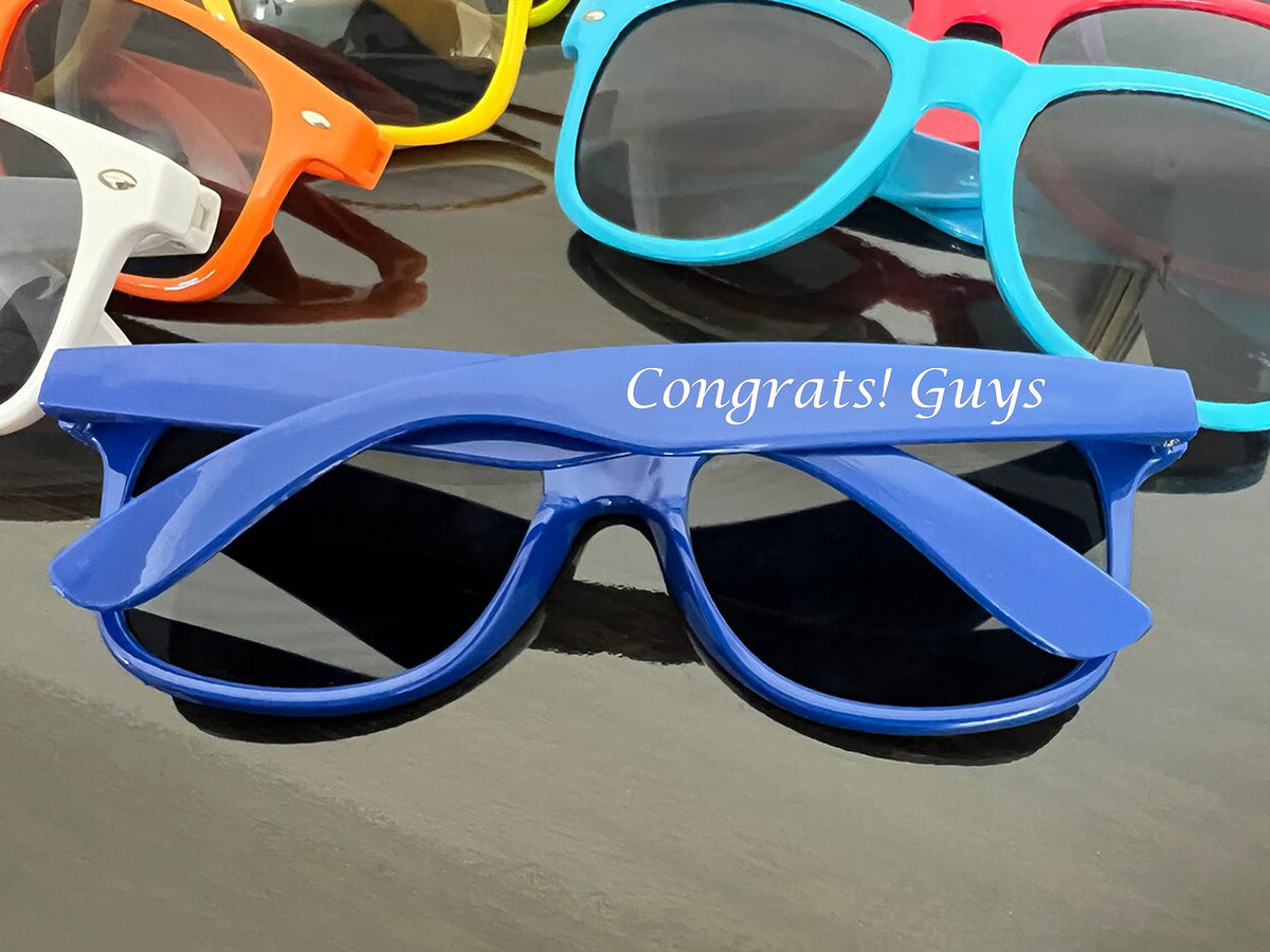 DFDG Personalized Sunglasses Bulk Custom Wedding Party Sunglasses Bachelorette Party Sunglasses for Women & Men