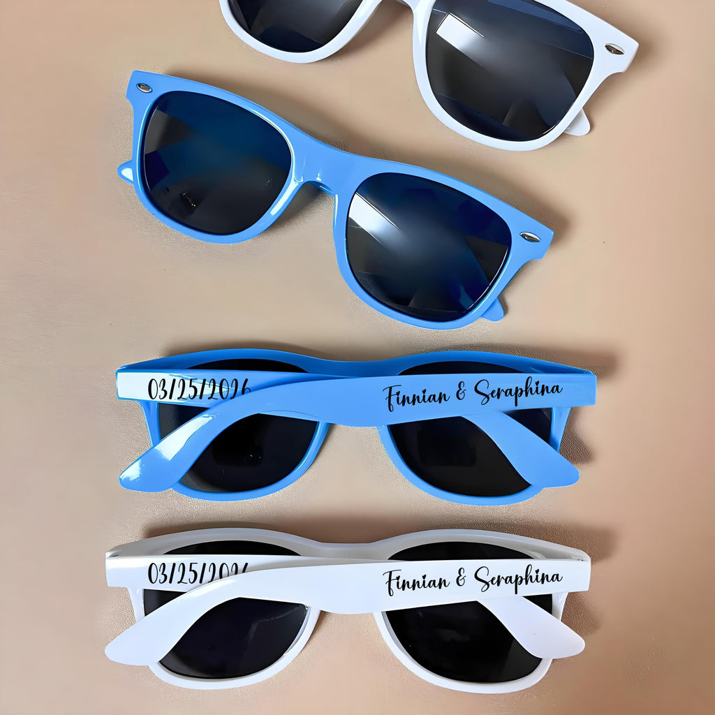 DFDG Personalized Sunglasses Bulk Party Favors Adult Gifts Custom Wedding Bachelorette Bussines Supply Sunglass for Guest