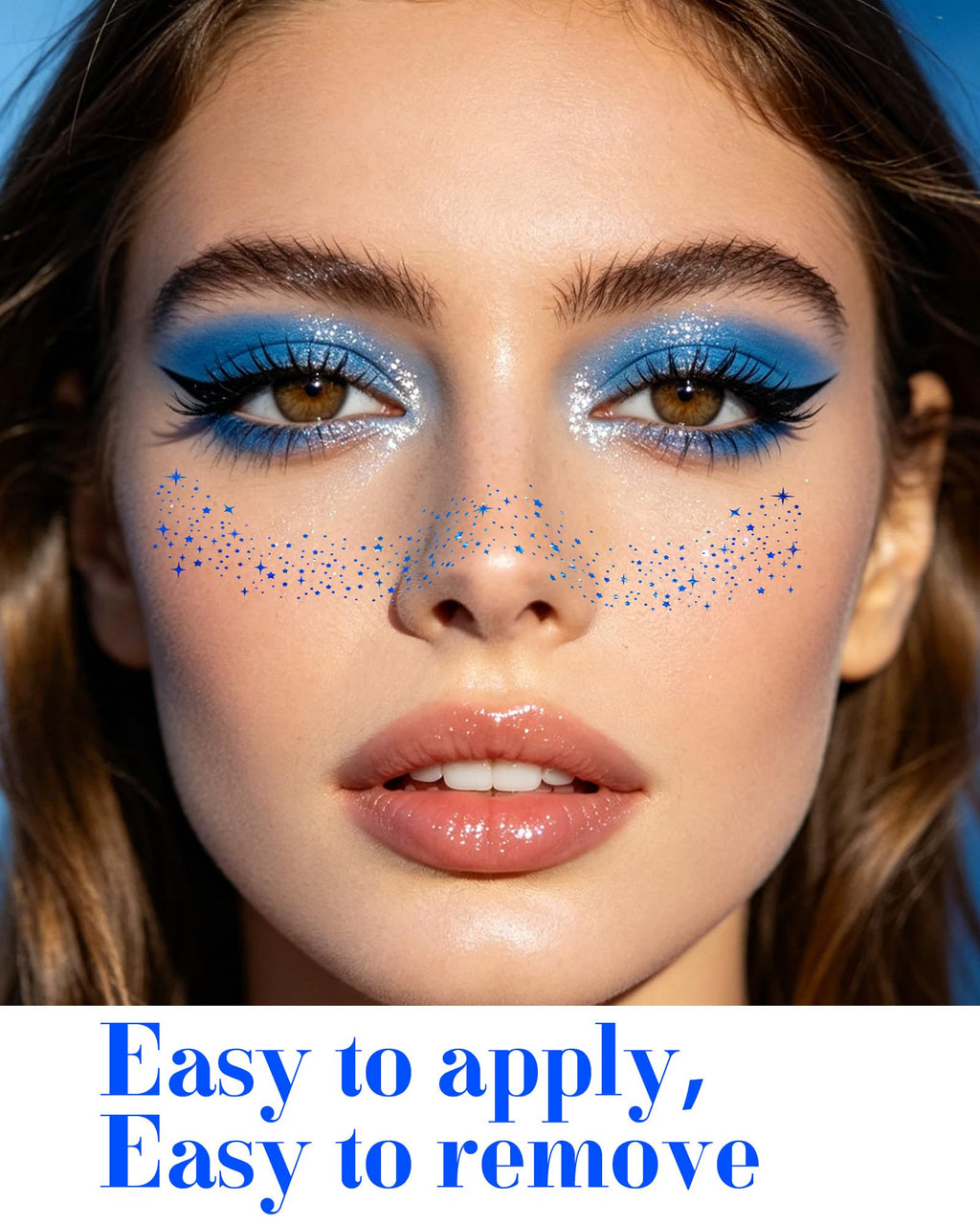XICZH Face Glitter, Temporary Face Tattoos, Face Body Glitter Makeup Patches for Women Girls, Country Concerts Singer Festival Rave Accessories