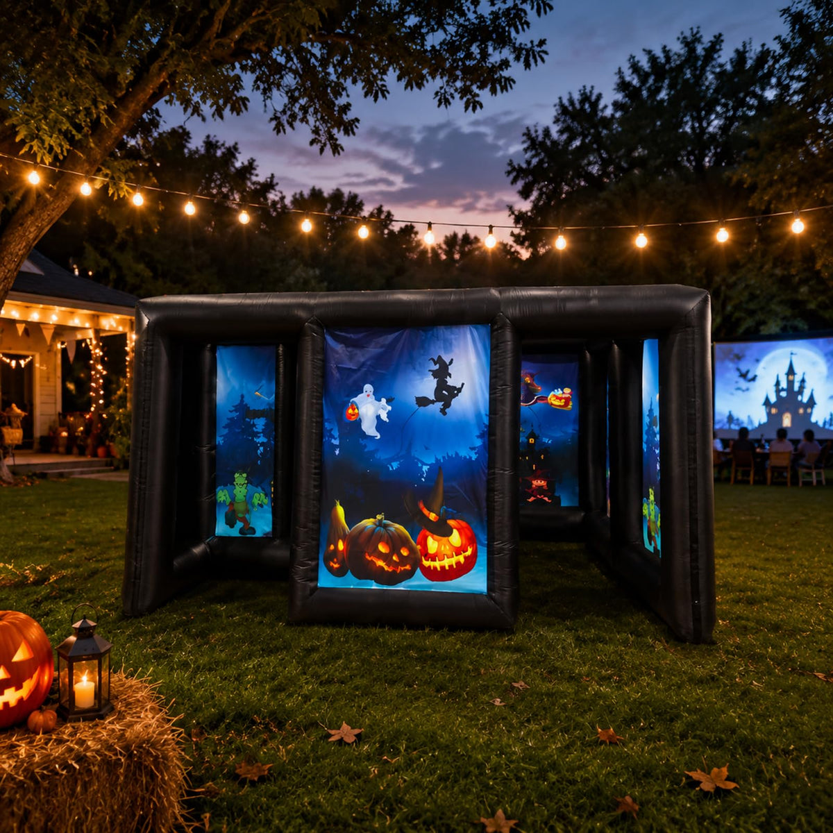 Inflatable Haunted House Maze 20x13x7FT Halloween Decor
