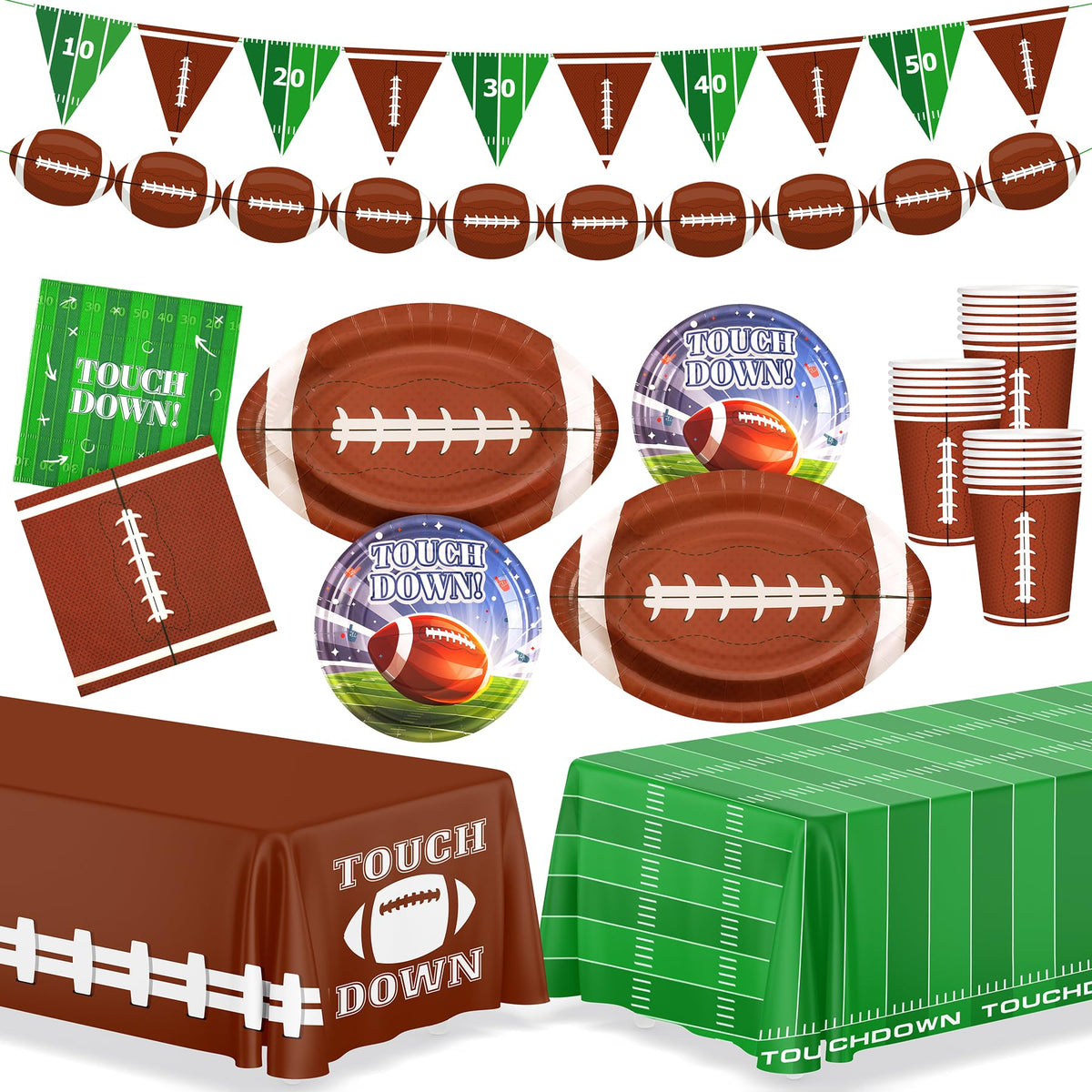 Fighting to Achieve Christmas and Happy New Year Plates for Party Decorations, Party Disposable Tableware Supplies
