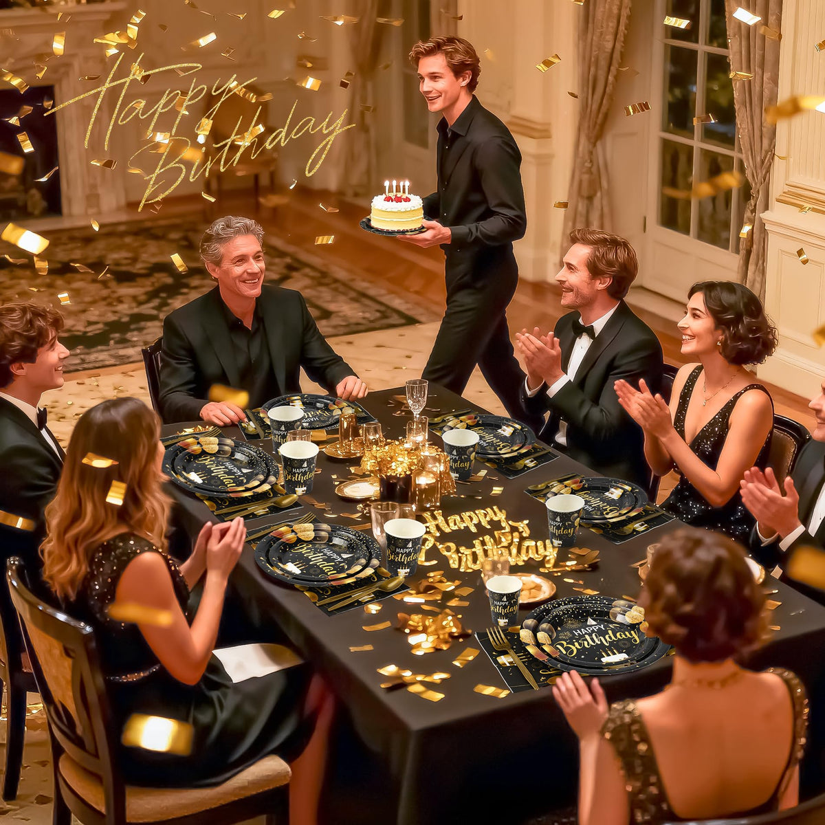 Fighting to Achieve Birthday Party Supplies with Disposable Tableware Set for Party Decorations