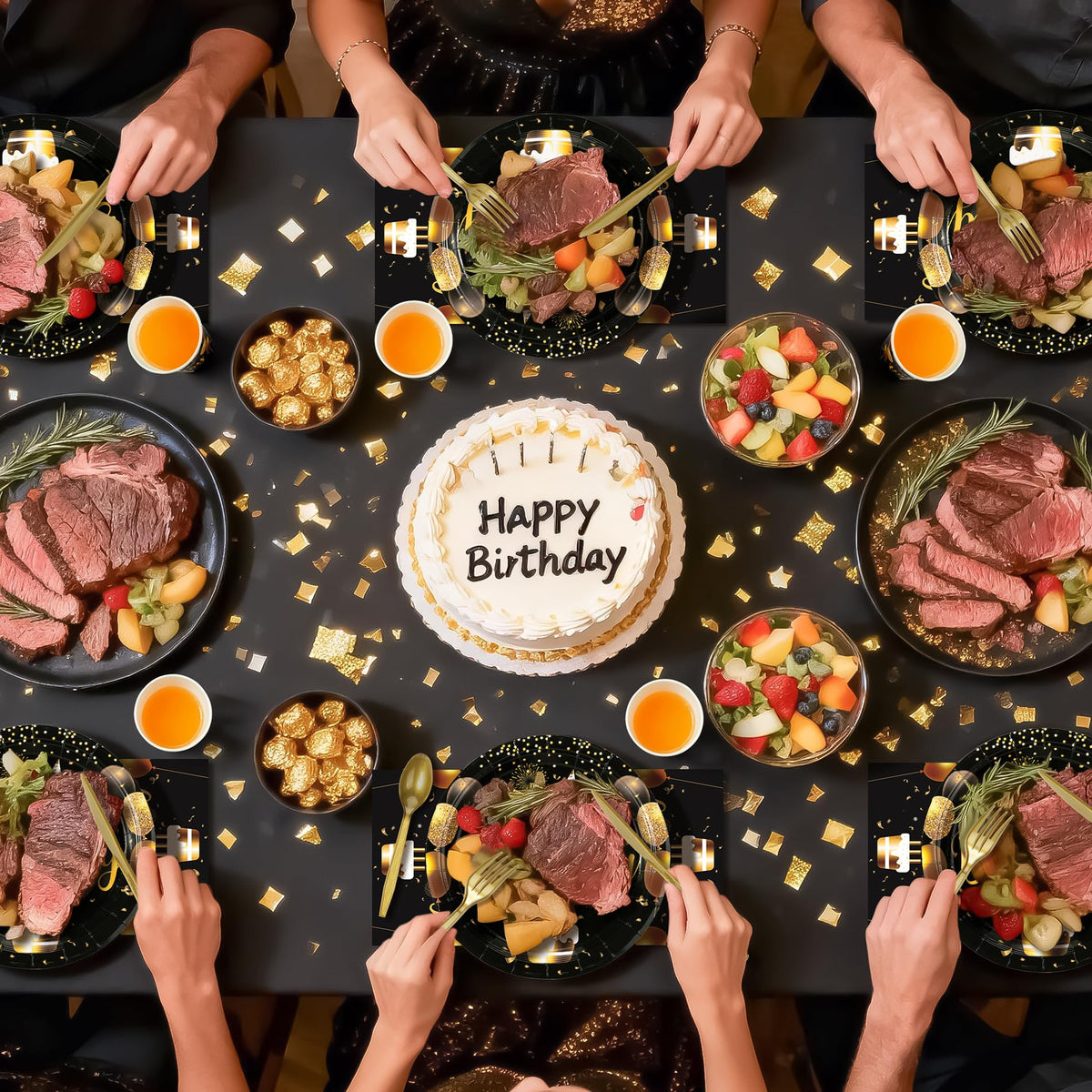 Fighting to Achieve Birthday Party Supplies with Disposable Tableware Set for Party Decorations