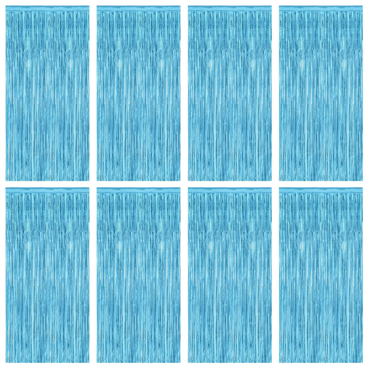 Colorful Foil Fringe Curtain Backdrop for Birthday Photo Booths
