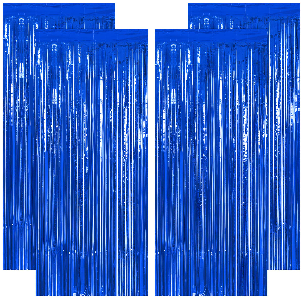 Colorful Foil Fringe Curtain Backdrop for Birthday Photo Booths
