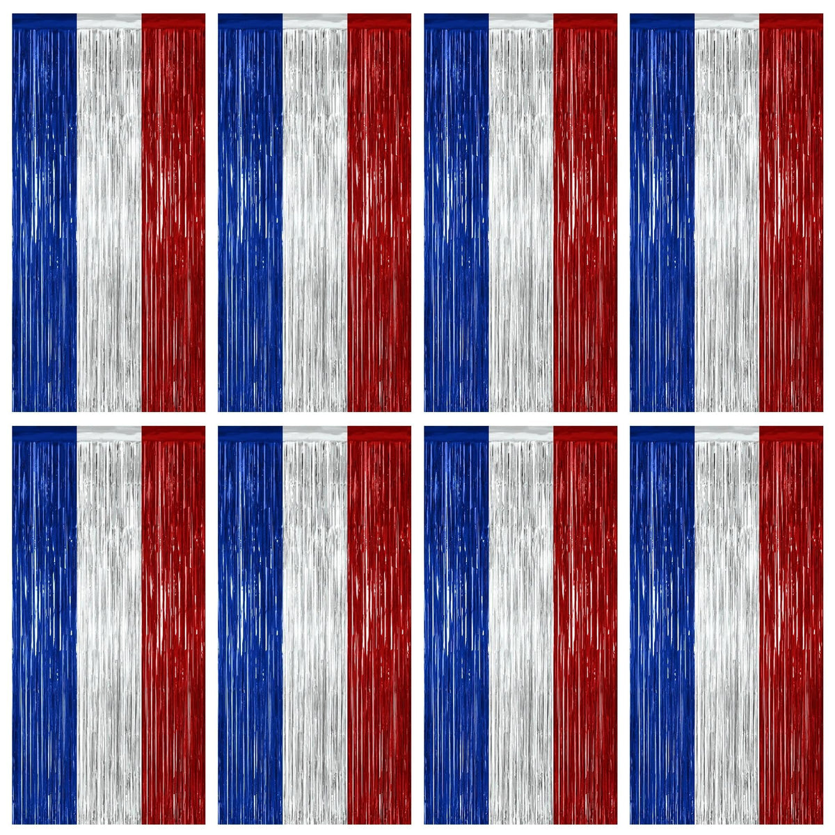 Colorful Foil Fringe Curtain Backdrop for Birthday Photo Booths