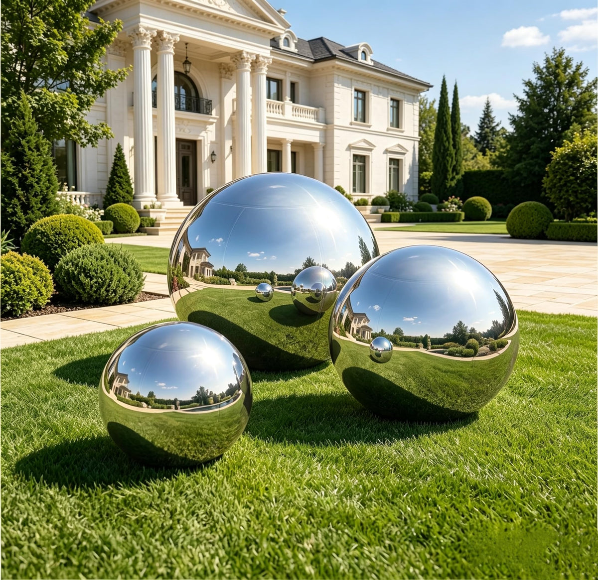 Inflatable Mirror Balls,Large Mirror Balls Decor Reusable PVC Balloon for Large Event, Party, Concerts, Stage, Wedding Decoration