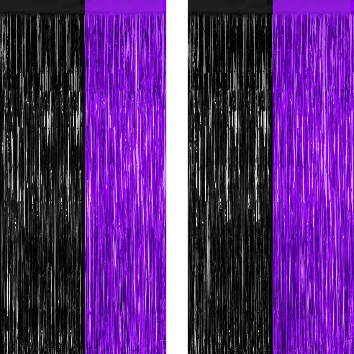 Colorful Foil Fringe Curtain Backdrop for Birthday Photo Booths
