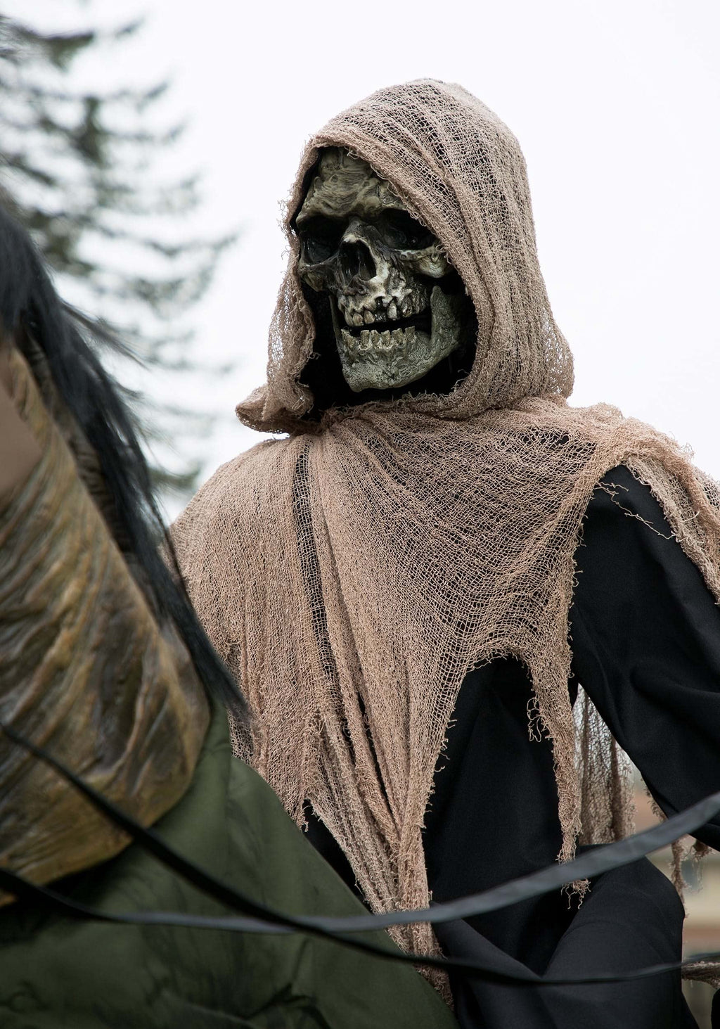 Seasonal Visions Animated Reaper's Ride Prop, Brown