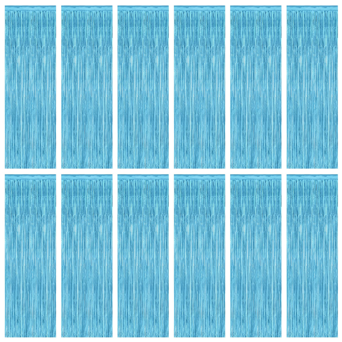 Colorful Foil Fringe Curtain Backdrop for Birthday Photo Booths