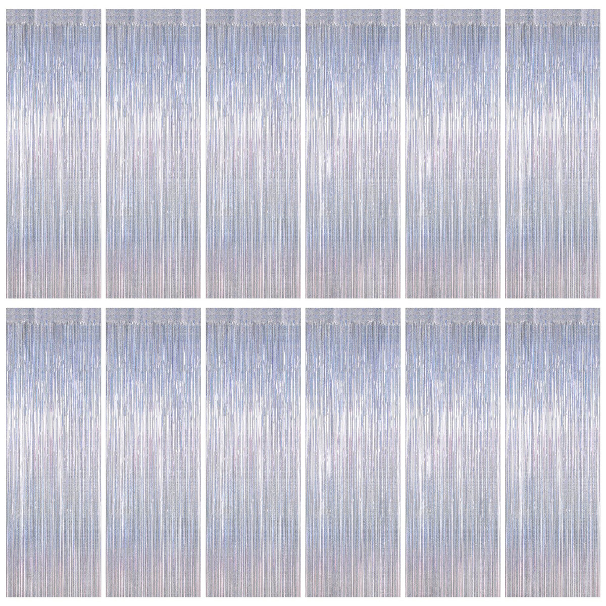 Colorful Foil Fringe Curtain Backdrop for Birthday Photo Booths